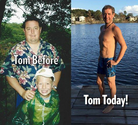 Tom Palmer Before and After Weight Loss Hot Yoga