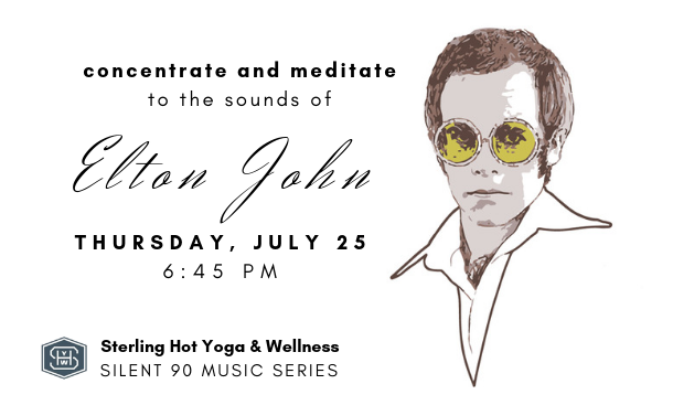 Silent 90 Music Series Elton John Rocketman Sterling Hot Yoga Mobile AL