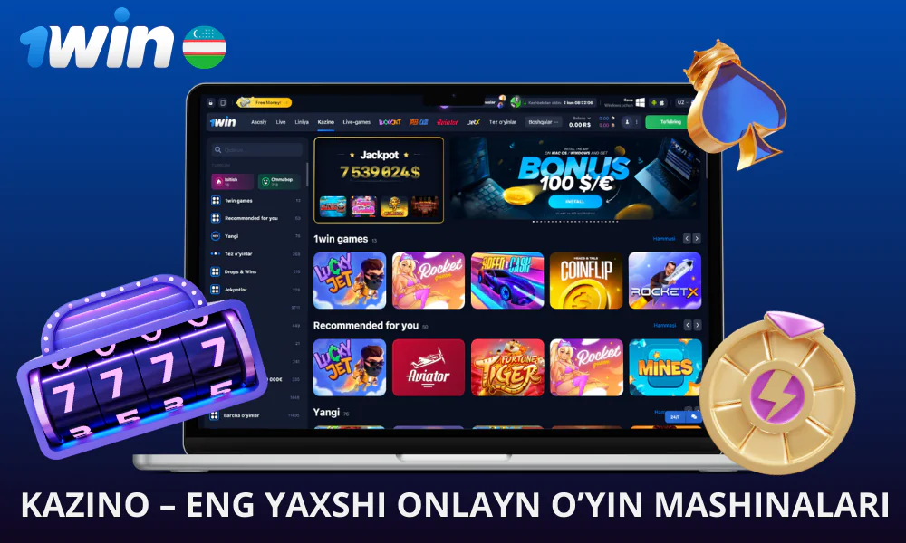 1Win Casino 13 000 dan ortiq o'yinlarga ega