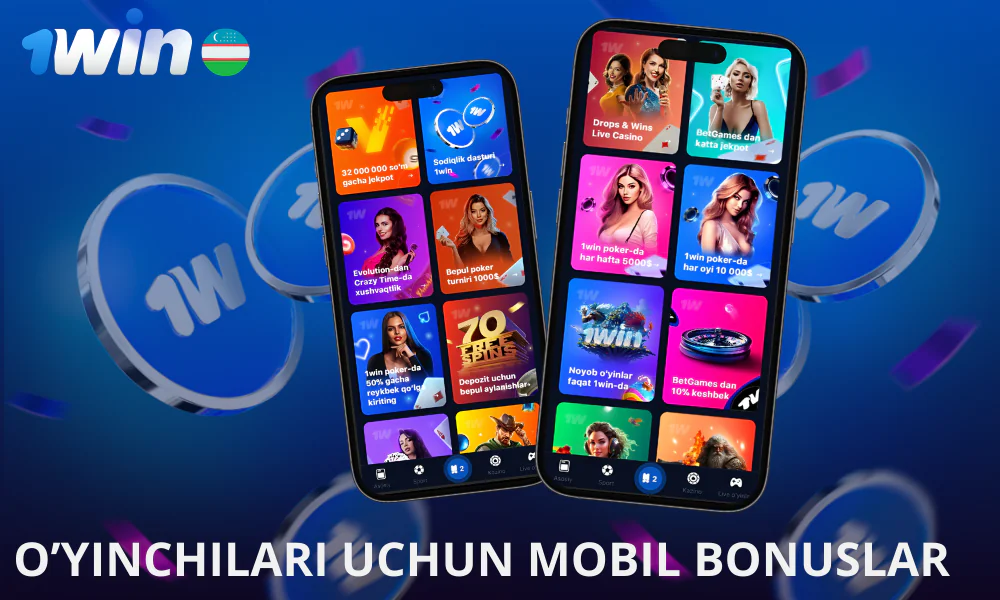 Aktsiyalar va bonuslarga kirish 1win ilovasida ham qo’llab-quvvatlanadi