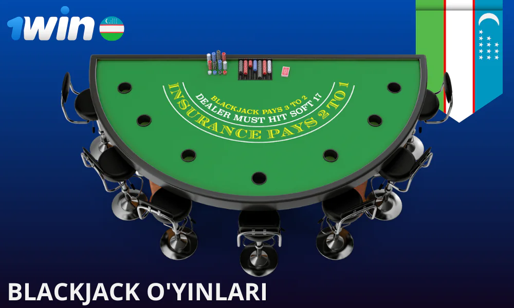 1Win Oʻzbekistonlik oʻyinchilar uchun blackjackning keng tanlovini taklif etadi