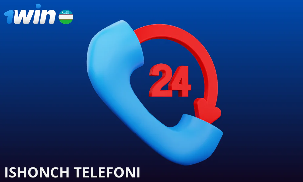 1win telefon yordami 24/7 mavjud