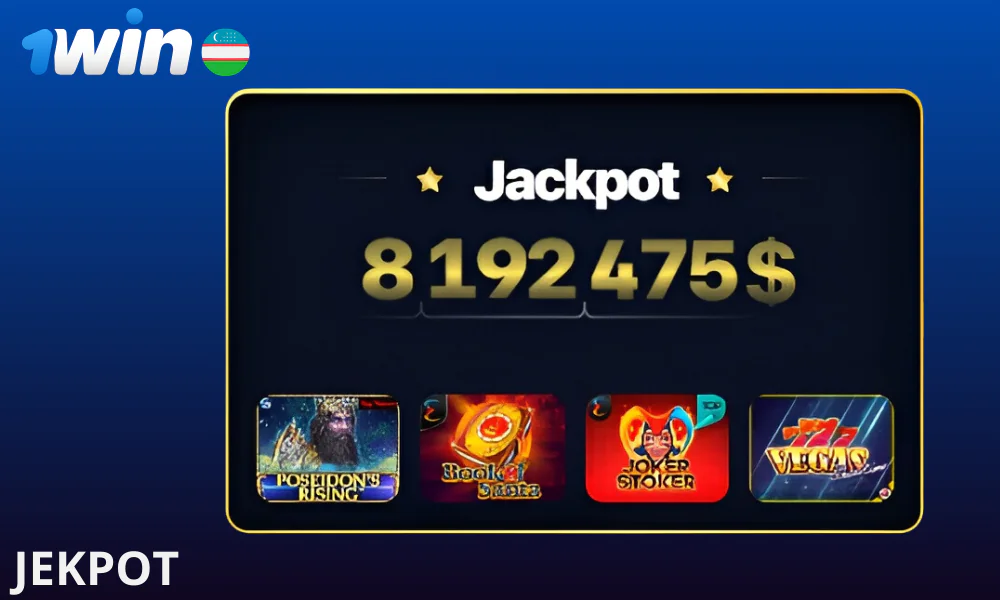 1Win katta jekpot o’yinlari
