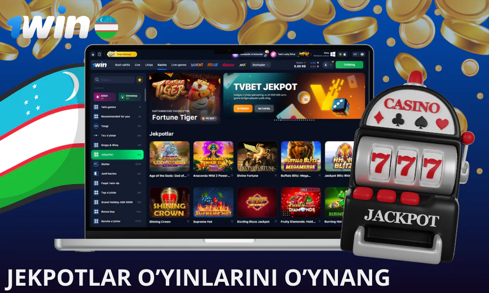 1Win Jekpotlar – bu kazino veb-saytidagi o’yinlarning maxsus toifasi bo’lib