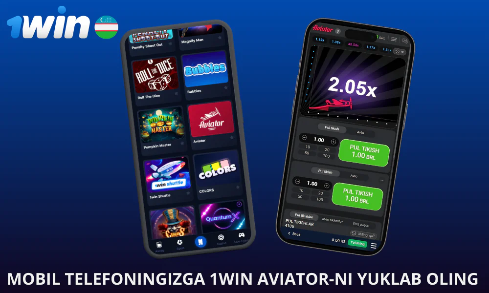 1win Aviator mobil qurilmalarda o’ynash mumkin