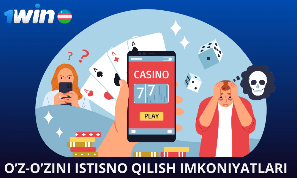 1win dan turli muddatlarni o’z-o’zidan chiqarib tashlash variantlari ro’yxati