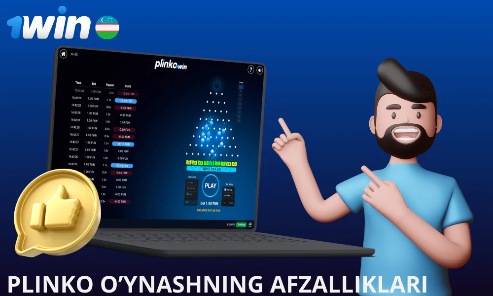 1Win Plinko taklif qiladigan imtiyozlar ro’yxati