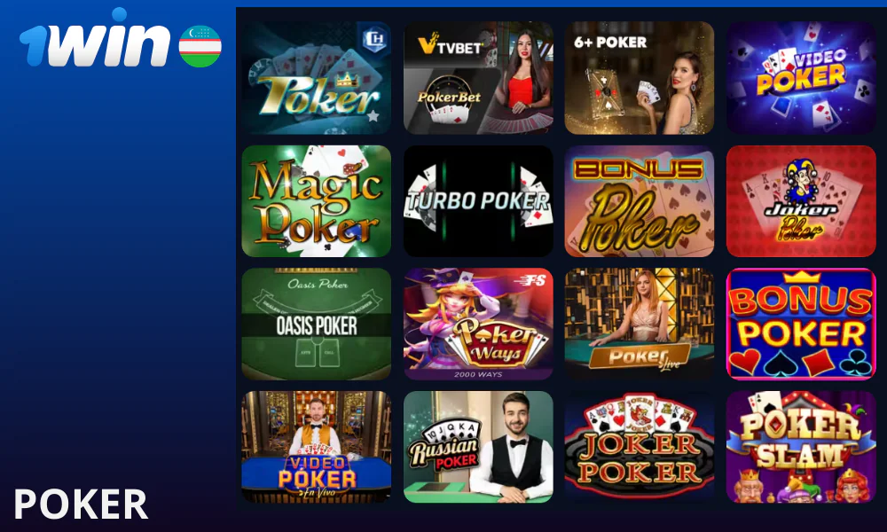 1Win poker o’yinlari
