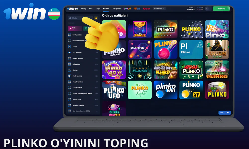 Plinko o’yinini toping