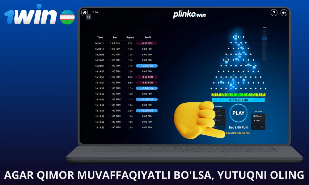 Agar siz g’olib bo’lsangiz, yutuqni qaytarib olishingiz mumkin