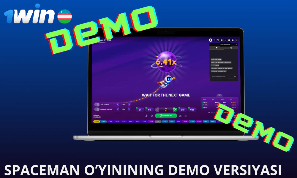 Pulni tejash uchun 1win sizga Spaceman o’yinining demo versiyasini o’ynash imkonini beradi