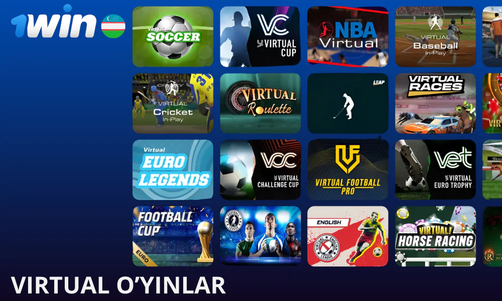 1Win virtual sportga tikish